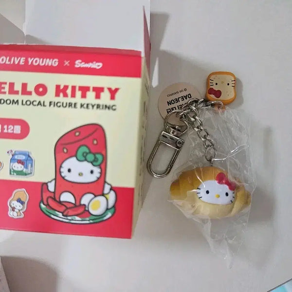 [BUNJANG] Olive Young Kitty Salt Bread Keychain / 올리브영 키티 소금빵 키링