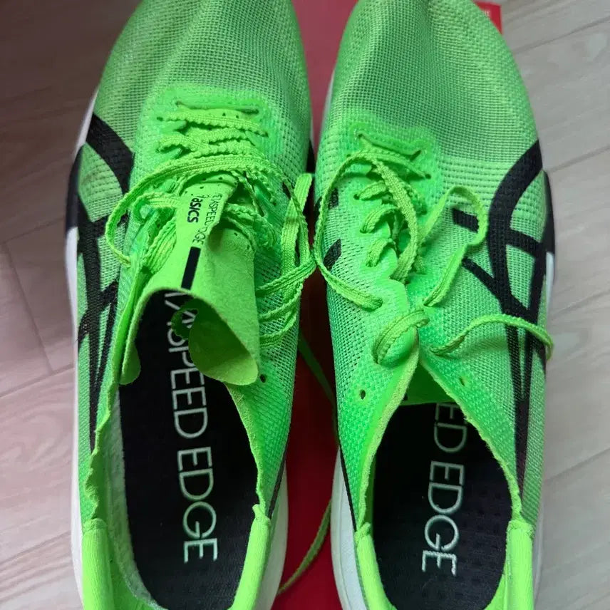 [BUNJANG] ASICS Speed Edge Running Shoes Fluorescent 285 / 아식스 스피드엣지 러닝화 형광색 285