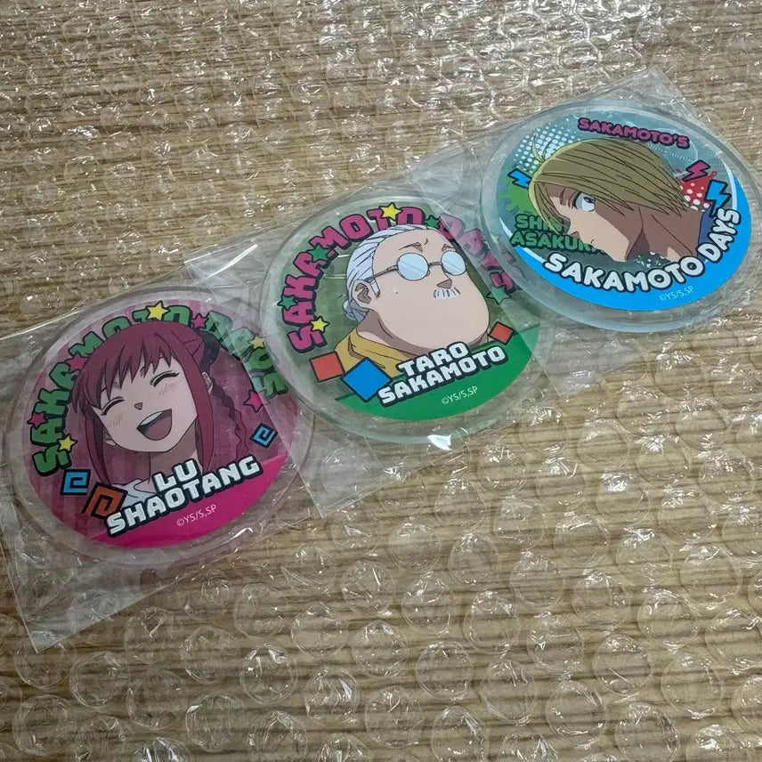 [BUNJANG] Sakaday Shin, Sakamoto, Ru Badge Bundle Set / 사카데이 신,사카모토,루 뱃지 일괄