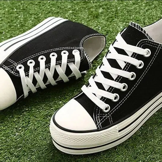 [BUNJANG] Black Height-Increasing Sneakers / 키높이 스니커즈 블랙