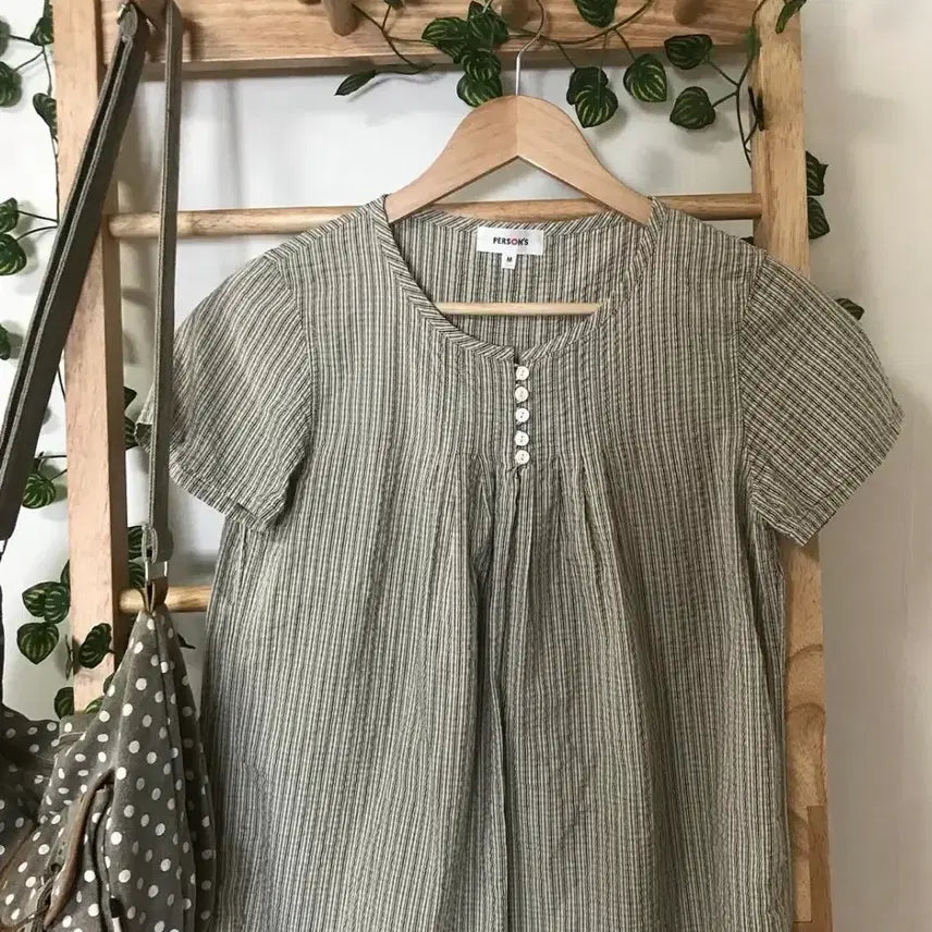 [BUNJANG] Checkered Blouse / 체크 블라우스