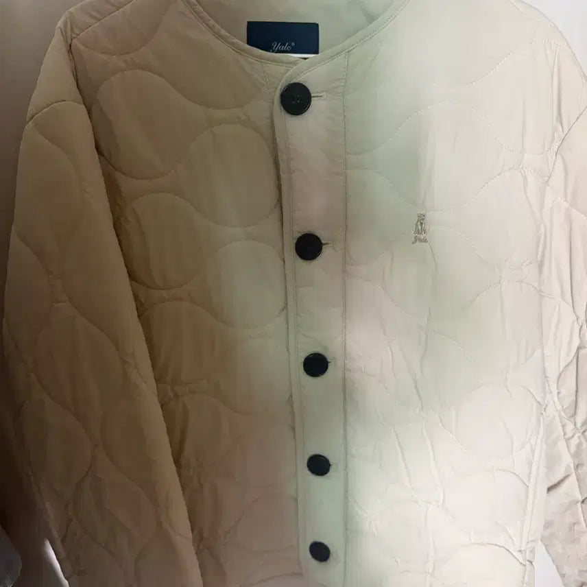 [BUNJANG] Yale Lightweight Padded Jacket Beige S / 예일 경량패딩 s사이즈