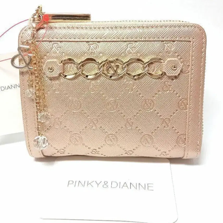 [BUNJANG] Pinky and Dian Gold Card Wallet / 핑키앤다이앤 오네갸루 카드지갑