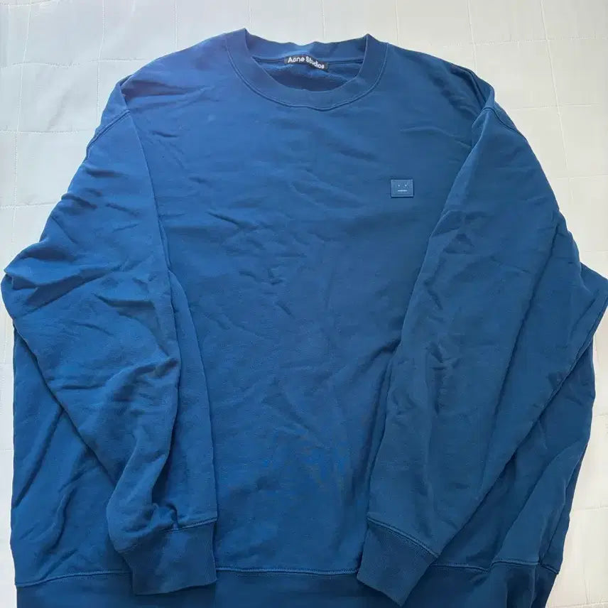 [BUNJANG] Acne Studios Face Logo Sweatshirt Navy / 아크네 맨투맨