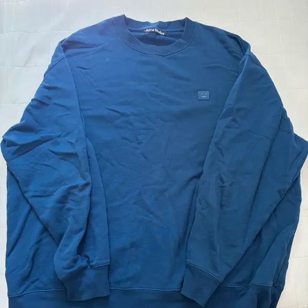 [BUNJANG] Acne Studios Face Logo Sweatshirt Navy / 아크네 맨투맨