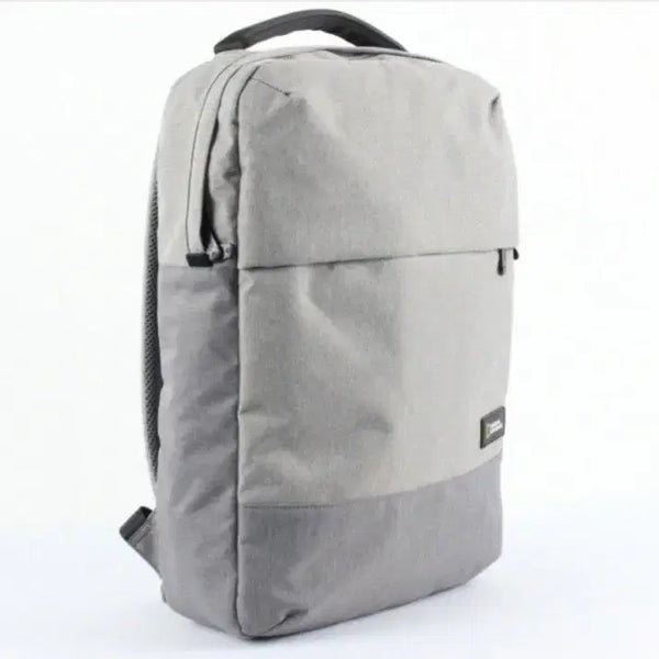[BUNJANG] National Geographic Square Backpack Grey Laptop Compartment / [새상품] 내셔널지오그래픽 스퀘어 백팩 그레이 노트북 수납