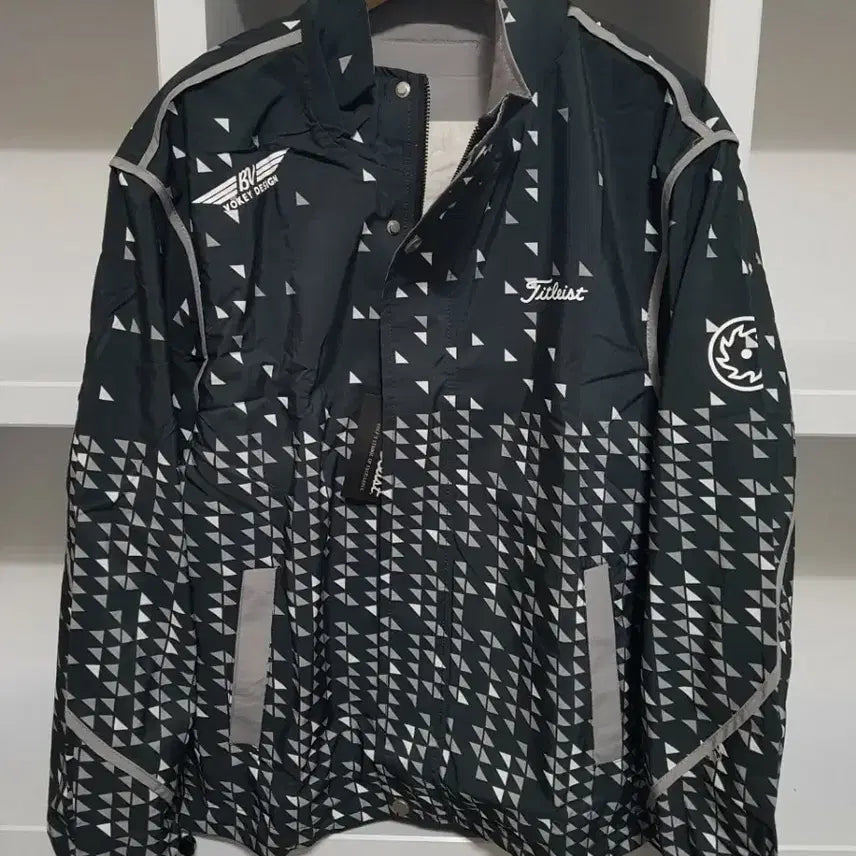 [BUNJANG] Vokey Pattern Windbreaker Jacket / 골프 보키 패턴 방풍 바람막이 자켓
