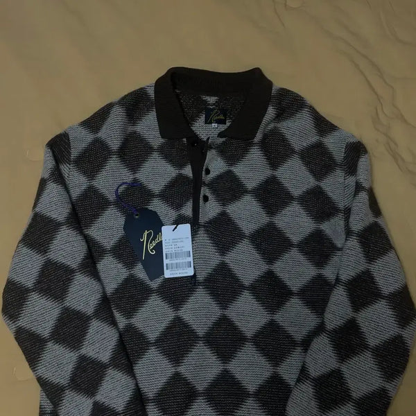 [BUNJANG] Needles Collar Knit Sweater L Size / 니들스 카라 니트 스웨터