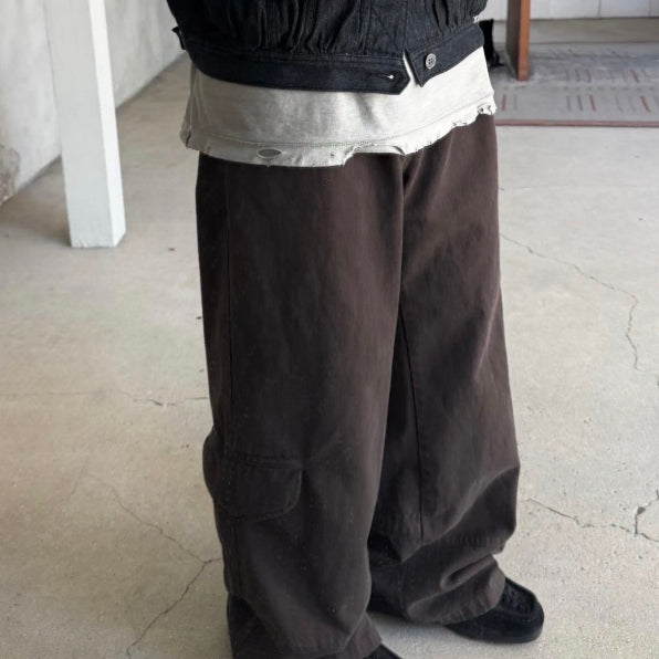 [BUNJANG] Poliloteru Side Flap Gosima Pants Brown / 4) 폴리테루 사이드 플랩 고시마 팬츠 브라운