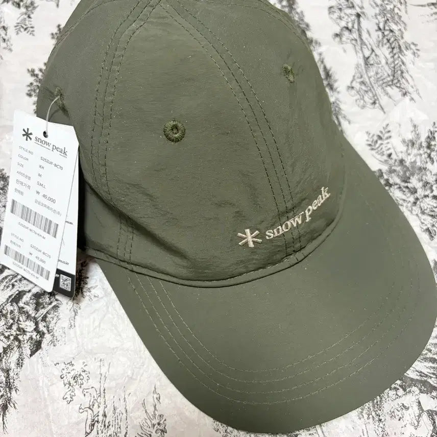 [BUNJANG] Snow Peak Khaki Cotton Cap / 스노우피크 캡 모자 카키