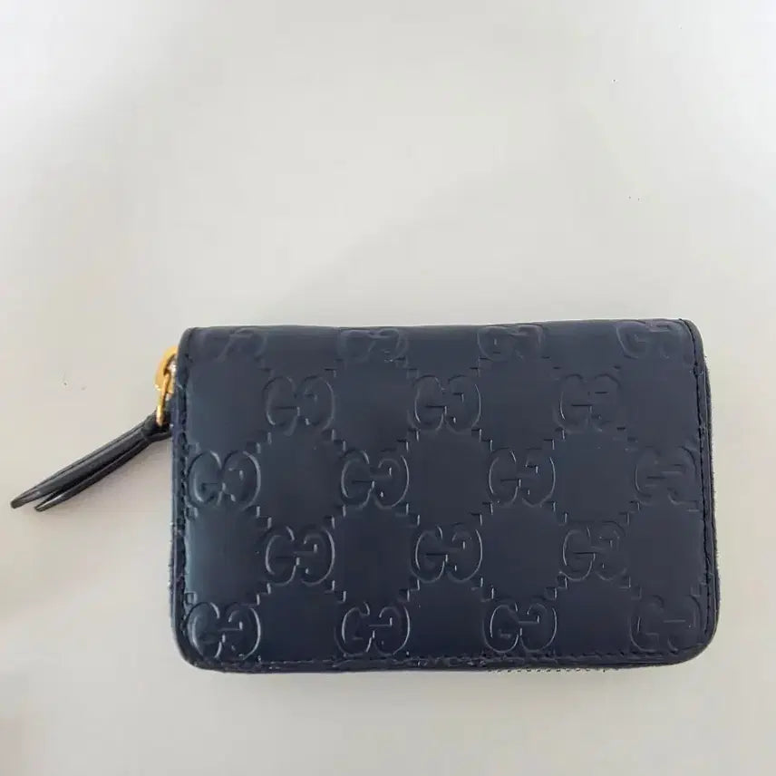 [BUNJANG] Gucci GG Logo Pattern Cardholder Navy / 구찌 GG 로고 패턴 카드지갑 네이비