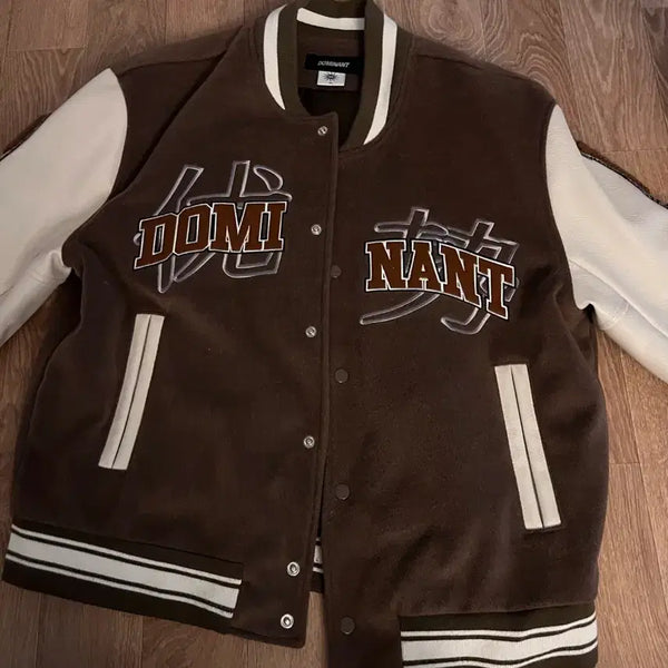 [BUNJANG] Dominant Dragon Embroidered Varsity Jacket M / 도미넌트 드래곤 자수 바시티 자켓 M