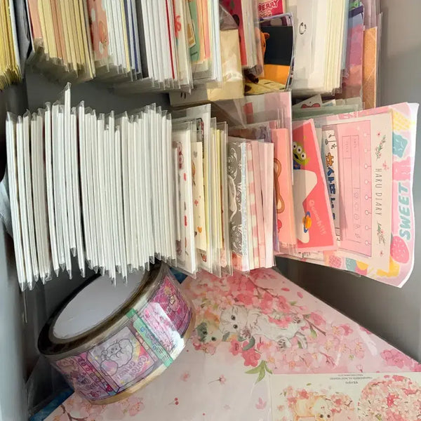 [BUNJANG] Sticker Memo Pad and Packaging Supplies Bundle / 인스 떡메모지 포용 포장용품 양도