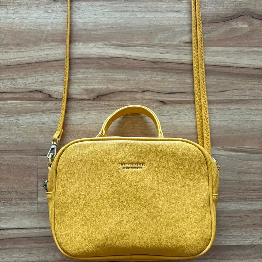 [BUNJANG] Forever Young Yellow Crossbody Bag / 포에버영 옐로우 크로스백