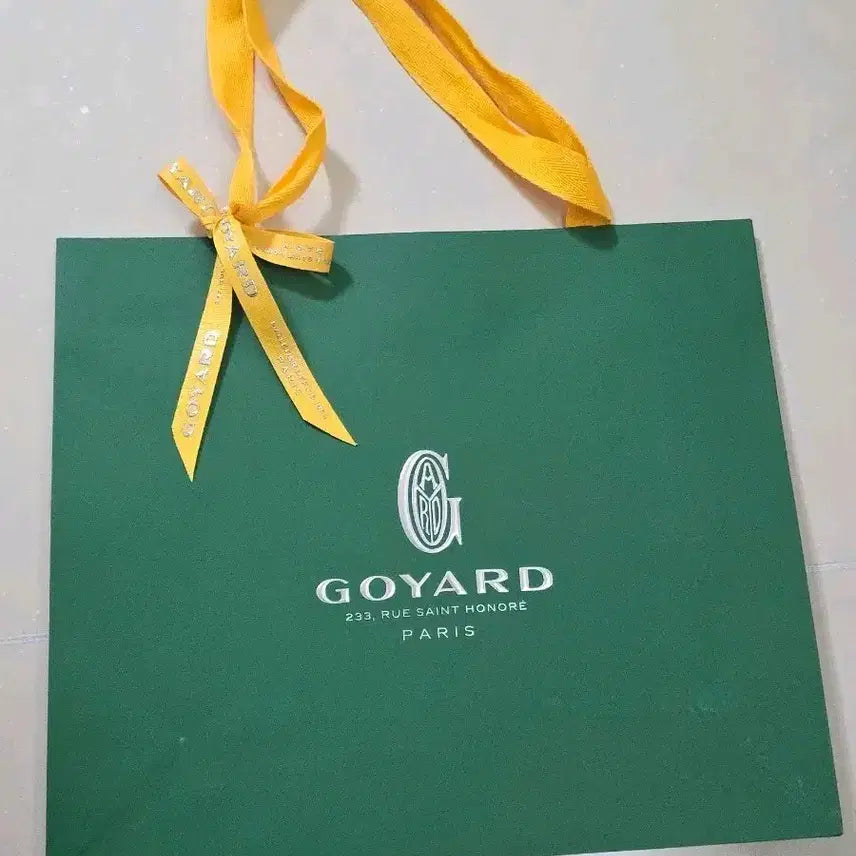[BUNJANG] Goyard Shopping Bag Green / 고야드 쇼핑백 그린 +리본포함