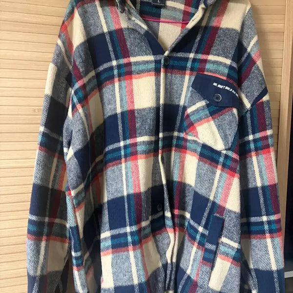 [BUNJANG] WV Project Checked Shirt Jacket L / 더블유브이프로젝트 셔츠자켓 L
