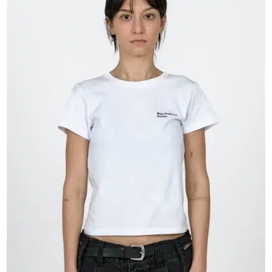 [BUNJANG] Plastic Product MPa T-Shirt (White/Black) / 플라스틱프로덕트 반팔티 MPa T-shirt women