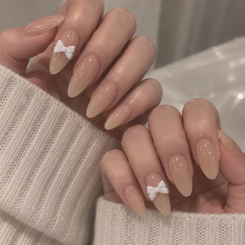 [BUNJANG] Handmade Nude Tone Nail Tips / 누드톤 수제네일팁