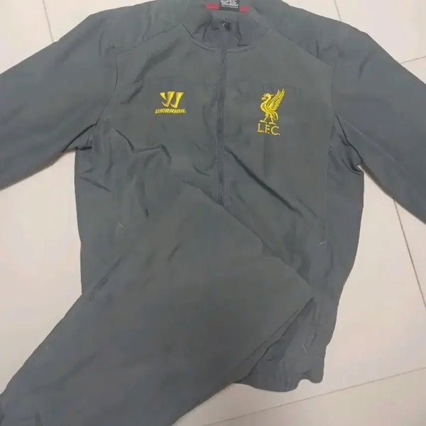 [BUNJANG] Liverpool LFC Warrior Training Tracksuit Set Grey / 리버풀 LFC 워리어 트레이닝 세트 그레이