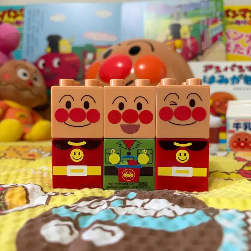 [BUNJANG] Anpanman Apple Block Set / 호빵맨 사과 블럭 세트