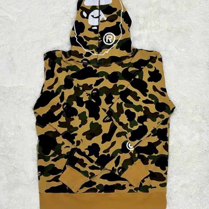 [BUNJANG] BAPE Horizontal Logo Hoodie (L) / 상태최상 정품 베이프 횡계 (L) 후드티