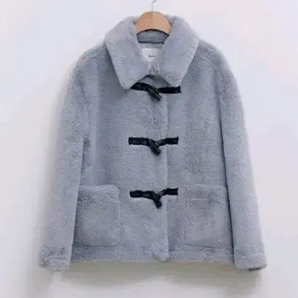 [BUNJANG] Roem Toggle Faux Fur Jacket / 로엠 토글 퍼 자켓