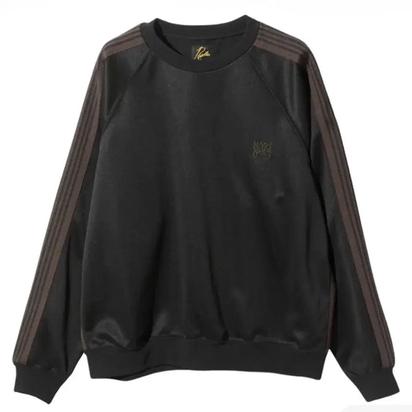 [BUNJANG] Needles Track Crewneck Poly Smooth Black / 니들스 트랙 크루넥 폴리 스무스 블랙