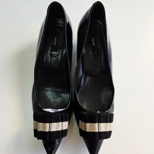[BUNJANG] Bally Black Leather Pumps (235) / (정품)BALLY 블랙 펌프스 235