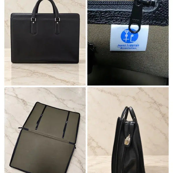 [BUNJANG] E.V.E.N. Genuine Cowhide Expandable Business Briefcase / (정품/새상품) 일본 E.V.E.N. 소가죽 확장형 비즈니스 브리프케이스