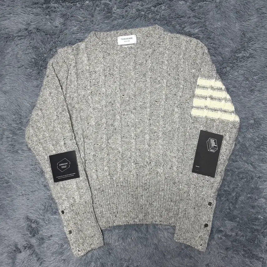 [BUNJANG] Thom Browne Donegal Cable Knit (Size 3) / [24-25년식/3]톰브라운 도네갈 케이블 니트