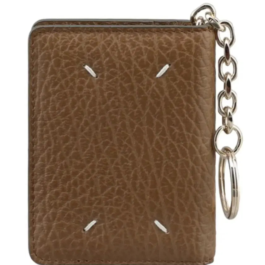 [BUNJANG] Maison Margiela Brown Leather Keyring Wallet / 메종마르지엘라  키링 지갑 / 브라운
