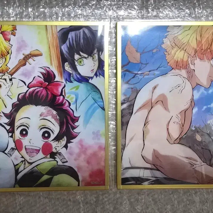 [BUNJANG] Demon Slayer Zenitsu Shikishi Bundle Set / 귀멸의 칼날 젠이츠 색지 일괄