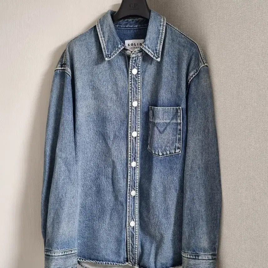 [BUNJANG] Solid Homme Denim Shirt Jacket / 솔리드옴므 데님셔츠 자켓