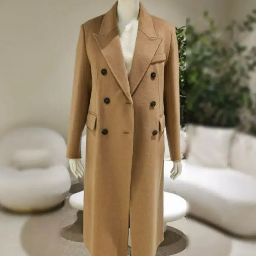 [BUNJANG] ON & ON Double Long Coat Camel Size 55 / 온앤온 롱 코트