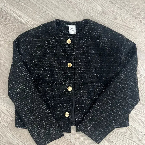 [BUNJANG] Men's Tweed Crop Jacket / 남성 트위드 크롭 자켓