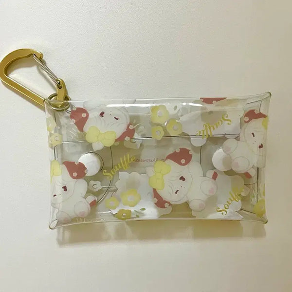 [BUNJANG] Miko Characters Souffle PVC Transparent Pouch / 미코캐릭터즈 수플레 pvc 투명 파우치