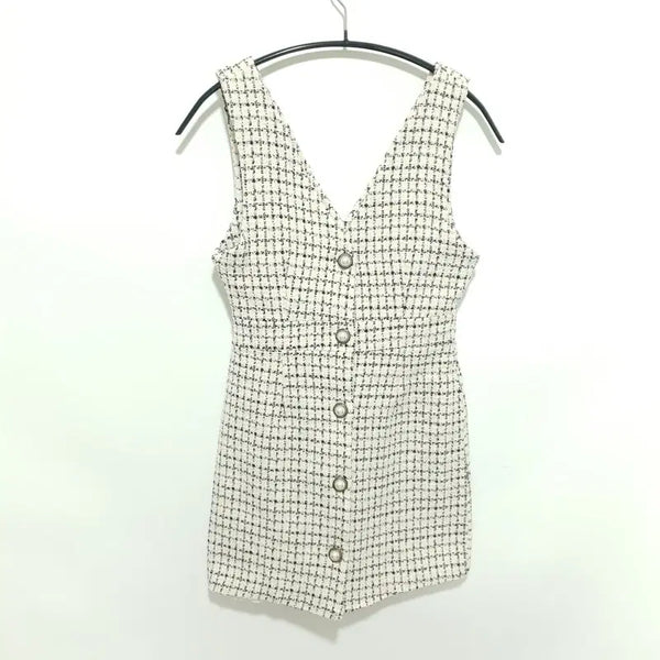 [BUNJANG] Pearl Tweed Dress / 진주 트위드 원피스 S_M2185