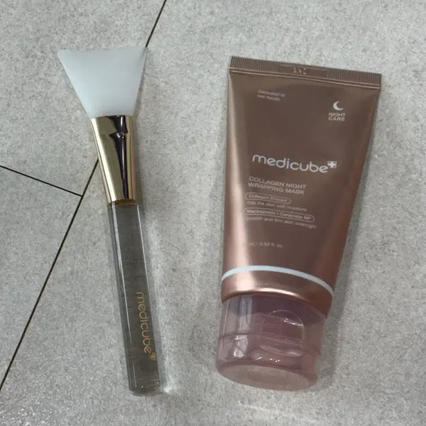 [BUNJANG] Medi-Cube Collagen Night Wrapping Mask with Brush / 메디큐브 콜라겐 나이트 랩핑 마스크 (브러쉬 포함)