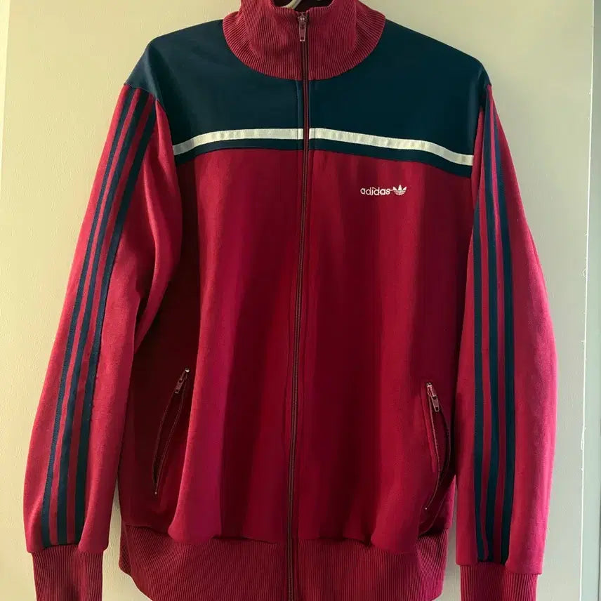 [BUNJANG] Adidas 90s Maroon Track Jacket / 아디다스 90s 마룬 트랙자켓