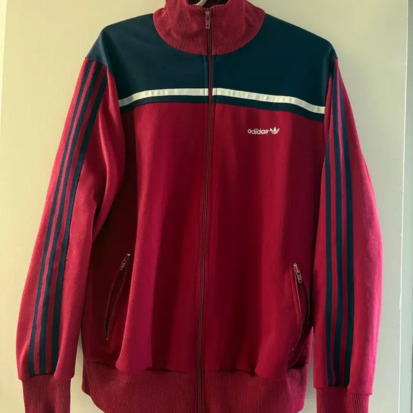 [BUNJANG] Adidas 90s Maroon Track Jacket / 아디다스 90s 마룬 트랙자켓
