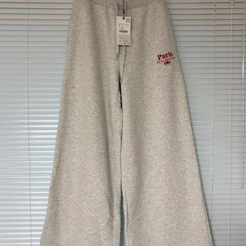 [BUNJANG] ZARA Paris Logo Wide Training Pants Size S / ZARA 파리 로고 와이드 트레이닝 팬츠 S 사이즈