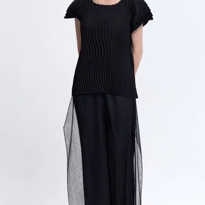 [BUNJANG] PLEATS MIE Pleated Blouse (One Size Fits Most) / (새상품)플리츠미 블라우스(프리)55~77