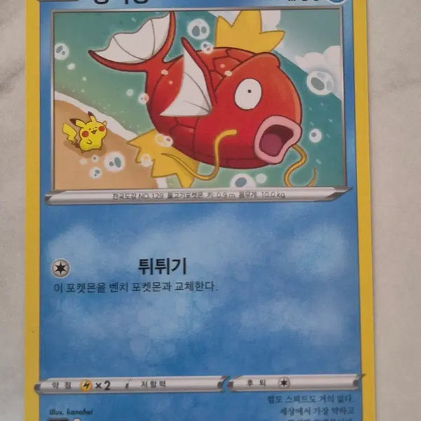 [BUNJANG] Pokemon Magikarp S1A C Common / 수. 포켓몬카드 잉어킹 s1a C 일반