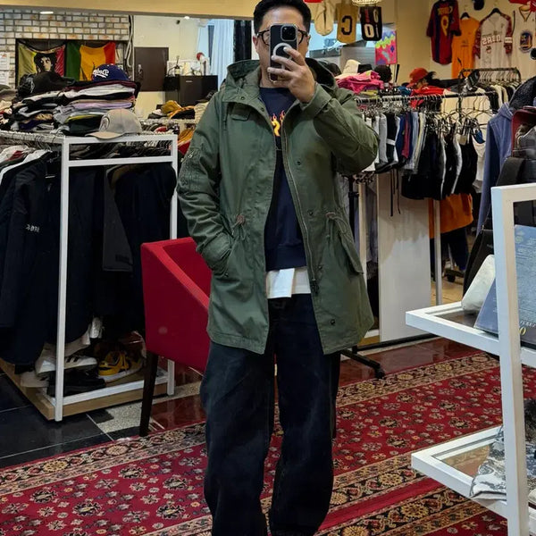 [BUNJANG] Alpha Industries M-59 Olive Green Fishtail Parka / 알파인더스트리 M-59 올리브 그린 피쉬테일 야상