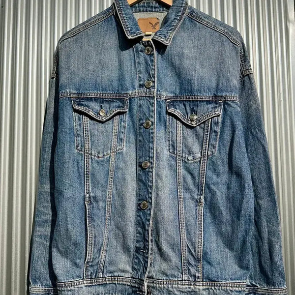 [BUNJANG] American Eagle Vintage Wash Denim Trucker Jacket / [100 ] 아메리칸 이글(American Eagle) 빈티지 워싱 데님 트래커 자켓