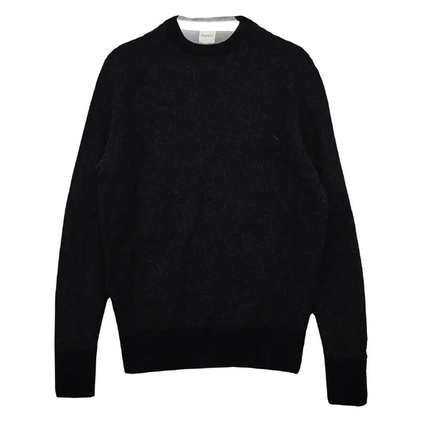 [BUNJANG] Aspesi Premium Wool 100% Modern Round Knit 46 / 아스페시 블랙 프리미엄 울 100% 모던 라운드 니트 46
