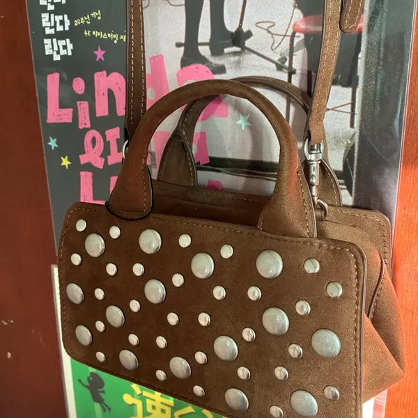 [BUNJANG] Zara Metallic Studded Mini Shoulder Bag / 자라 메탈릭 스터드 미니 숄더백 6215/710/500