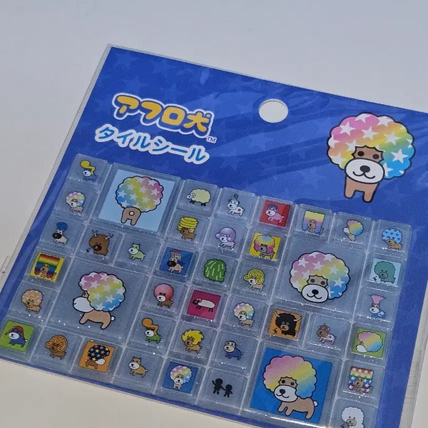 [BUNJANG] San-X Afroken Tile Sticker (Sealed) / 산엑스 아프로켄 타일 스티커 미개봉