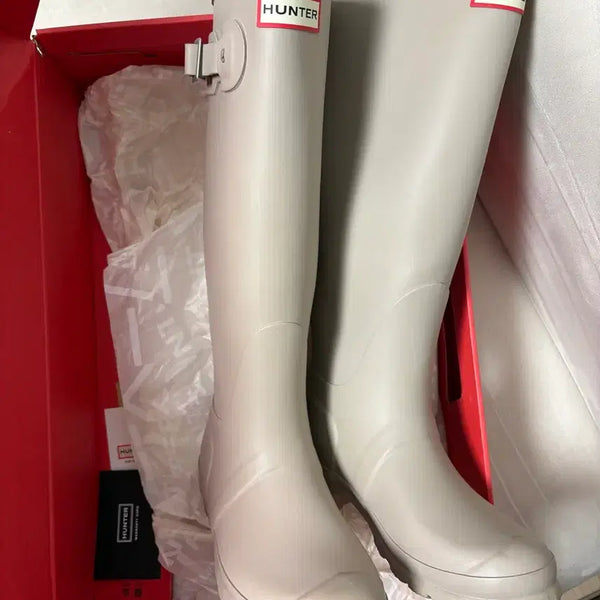 [BUNJANG] Hunter Original Tall Rain Boots Beige / 헌터 레인부츠 베이지