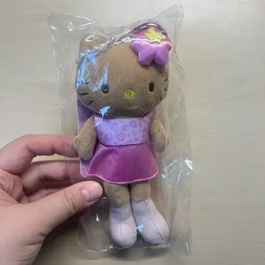[BUNJANG] Hello Kitty Long-Legged Tanning Leopard Print Mascot Keychain / 헬로키티 롱다리 태닝 호피 마스코트  키링 양도